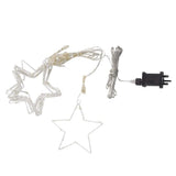 Three Kings 1.2m Multi Coloured LED Star Curtain Lights