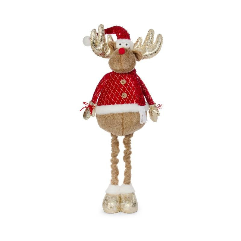 Three Kings 100cm Golden Comet Reindeer Plush Ornament