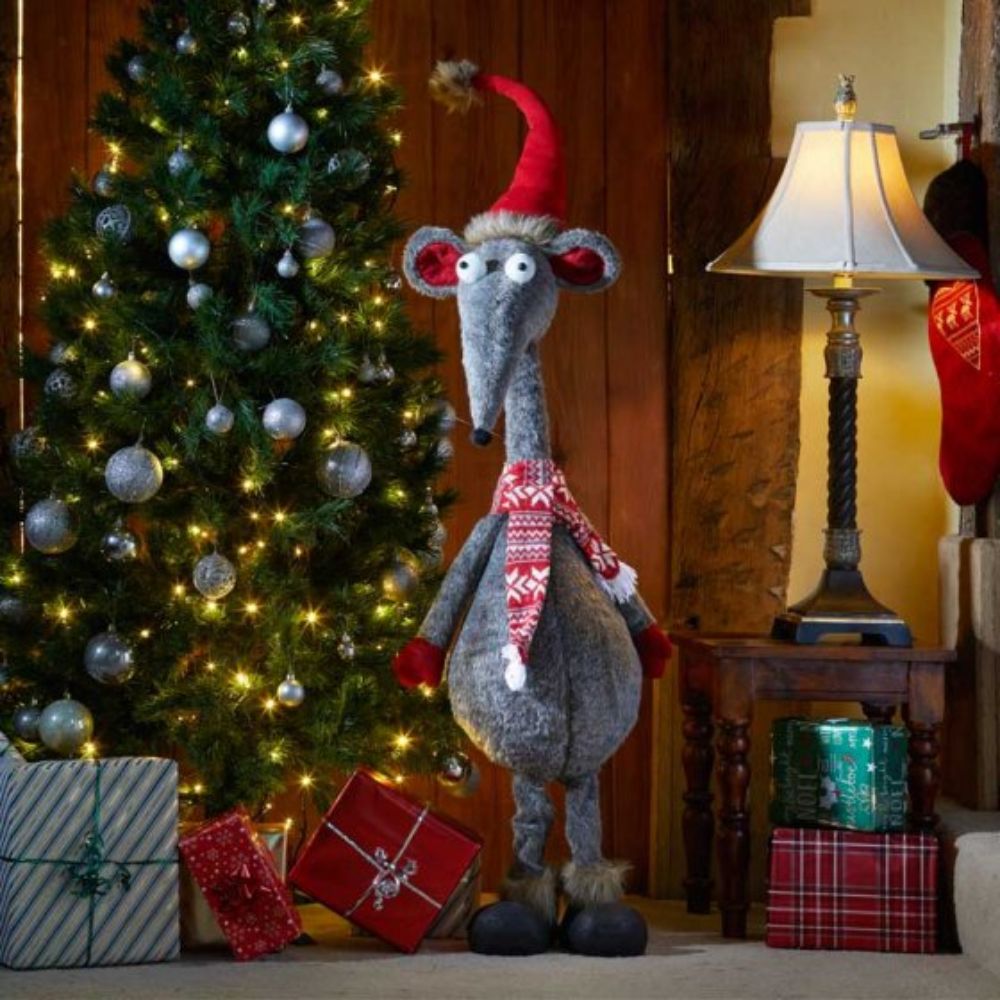 Three Kings 140cm Grey Alpha Rat Standing Ornament