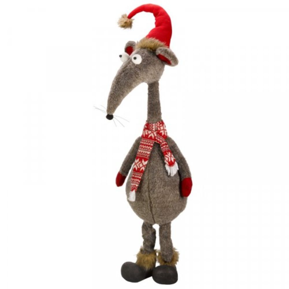 Three Kings 140cm Grey Alpha Rat Standing Ornament