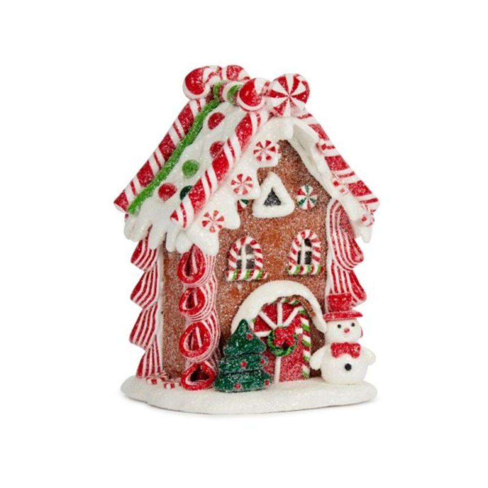 Three Kings 15cm LED Gingerbread Frosting Cottage Ornament
