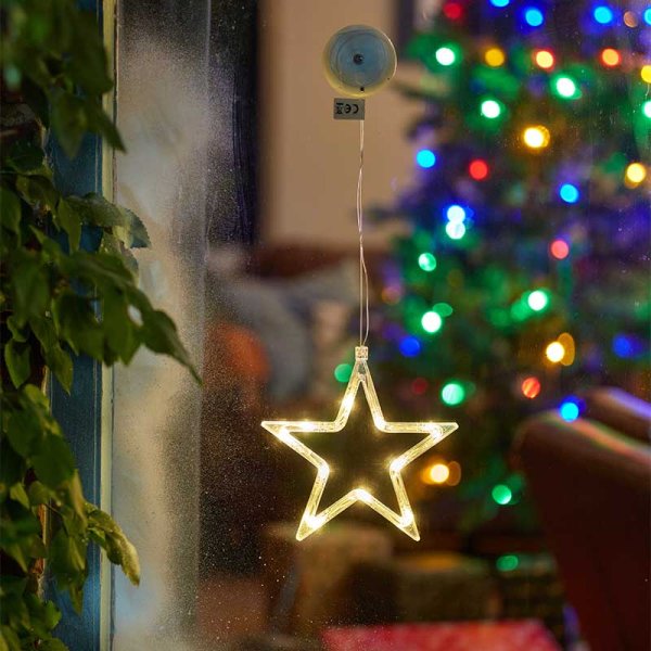 Three Kings 18cm Warm White WindoDecor Star