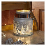 Three Kings 20cm Silver Wonderland Lantern