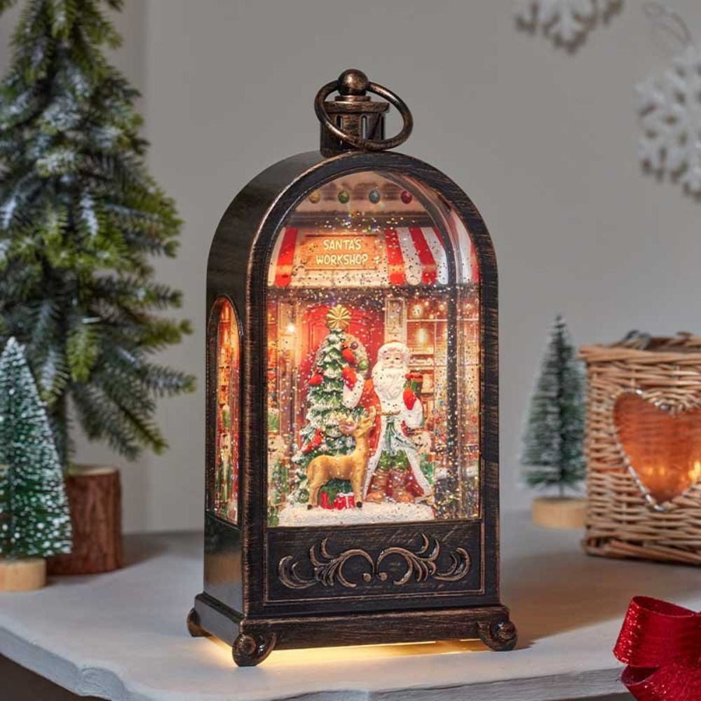 Three Kings 26cm Santa's Workshop Lantern