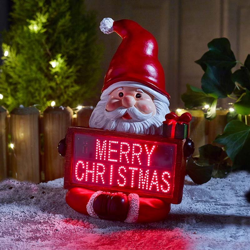 Three Kings 27.2cm Santa Merry Christmas Sign Ornament