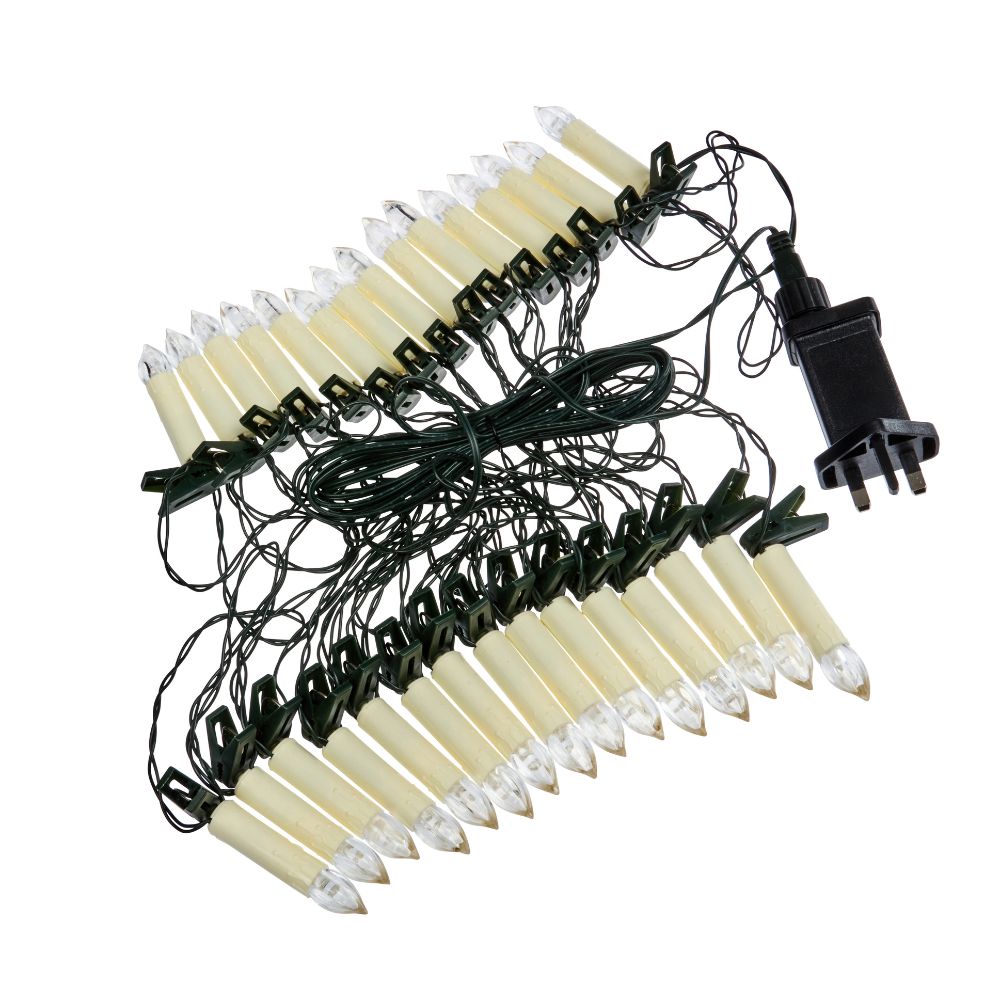 Three Kings 30 Warm White LED Tree Candles