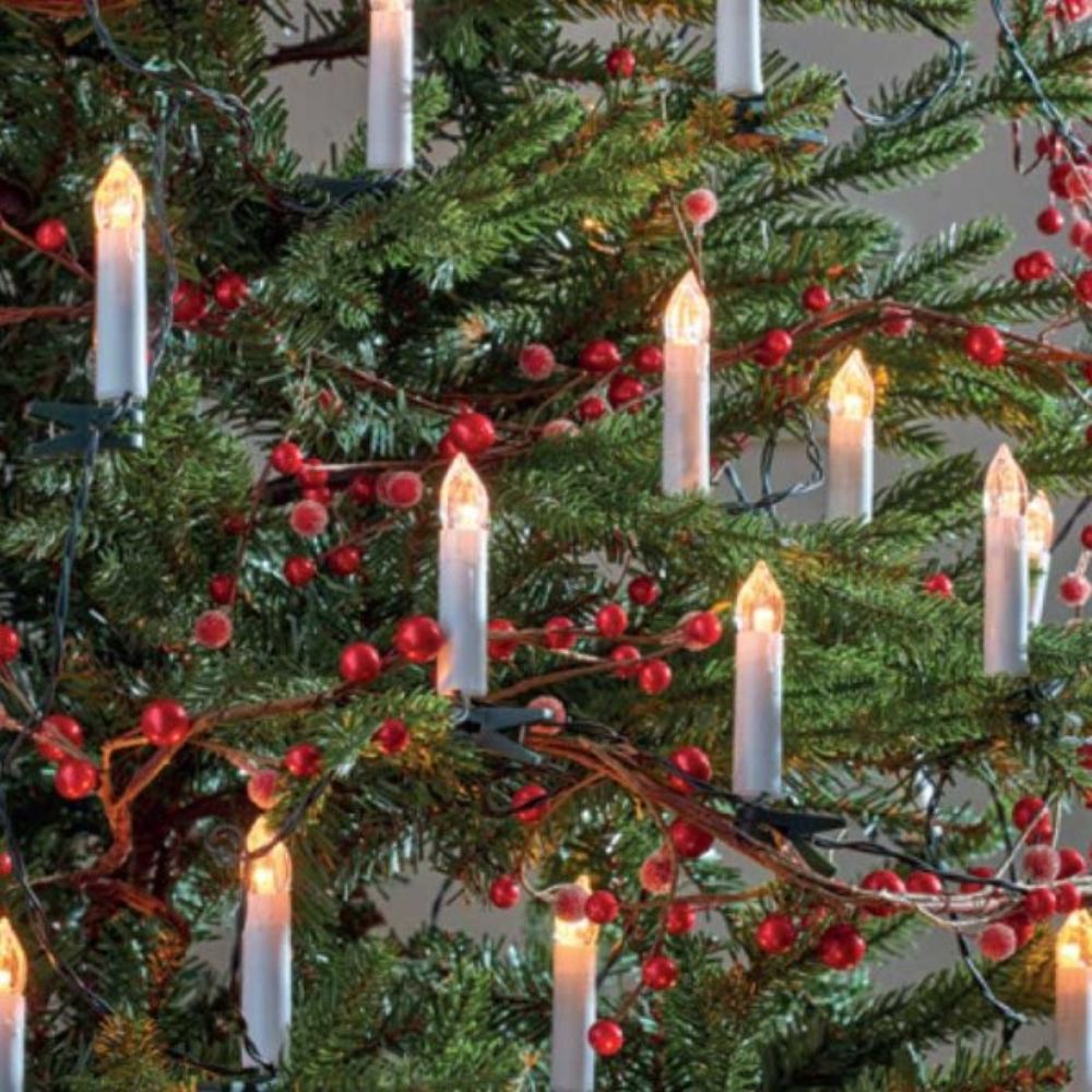 Three Kings 30 Warm White LED Tree Candles