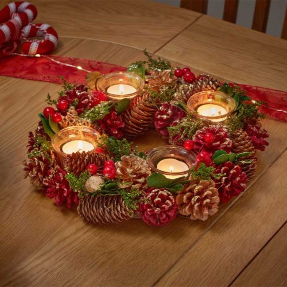 Three Kings 33cm Ring Quartet Candle Holder