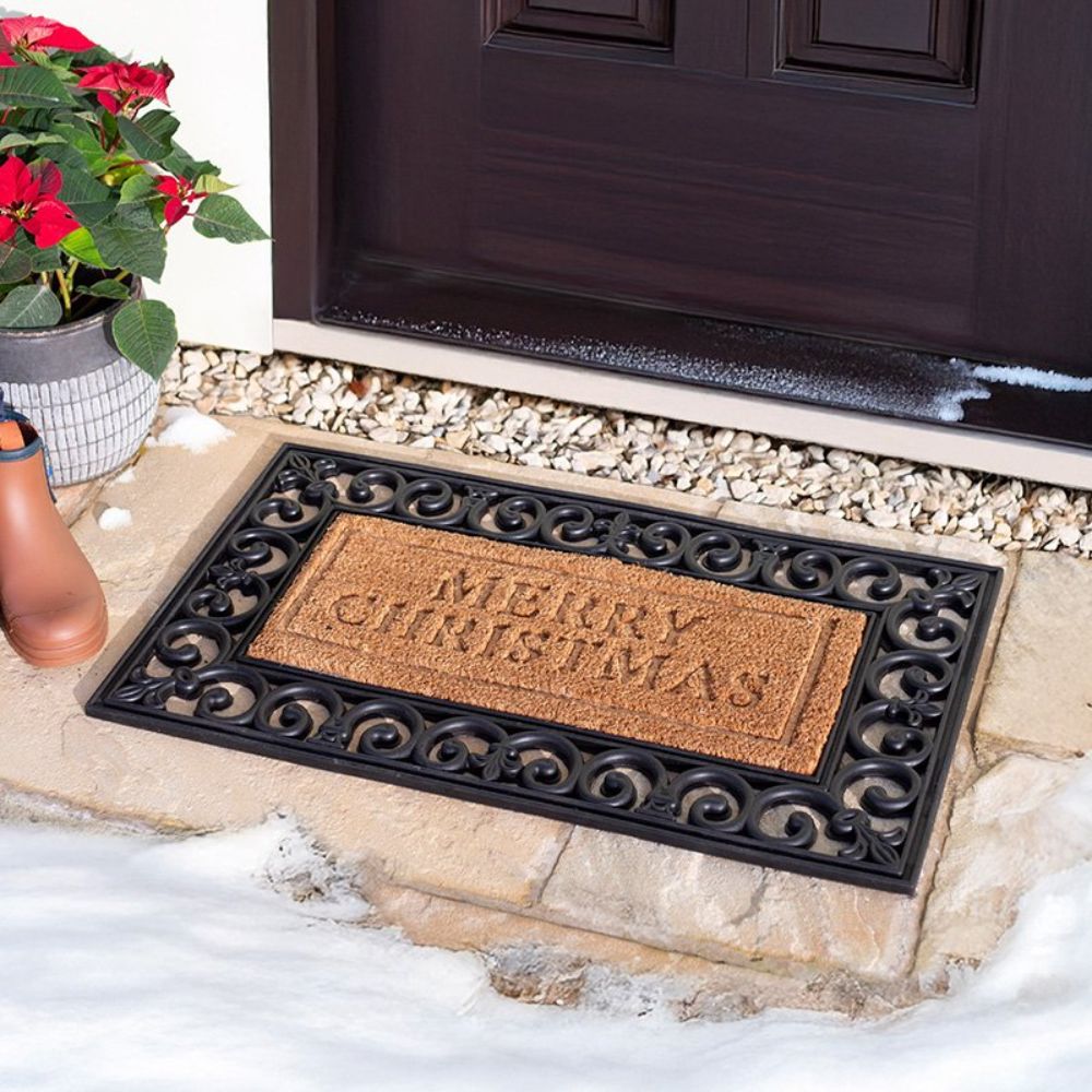 Three Kings 53cm Merry Christmas Door Mat Insert