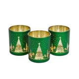 Three Kings 8cm Wonderland T-Light Holders -  Emerald (Set of 3)