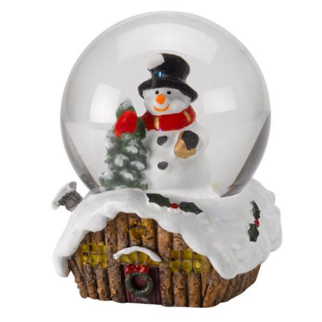 Three Kings 9cm Christmas Cabin Snow Globe (Choice of 2)