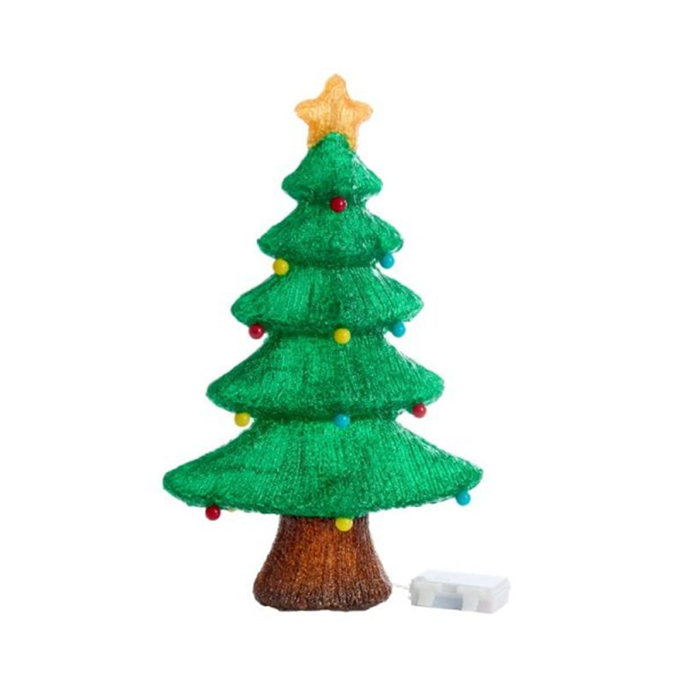 Three Kings 46cm Cool White InLit Ice Christmas Tree