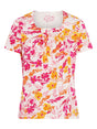 TIGI 10/12 Cerise Bouquet Floral Square Neckline Top - T25 - 41C - Old Railway Line Garden Centre
