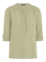 TIGI 10/12 Green Grid Check Notch Neckline - T25 - 46D - Old Railway Line Garden Centre