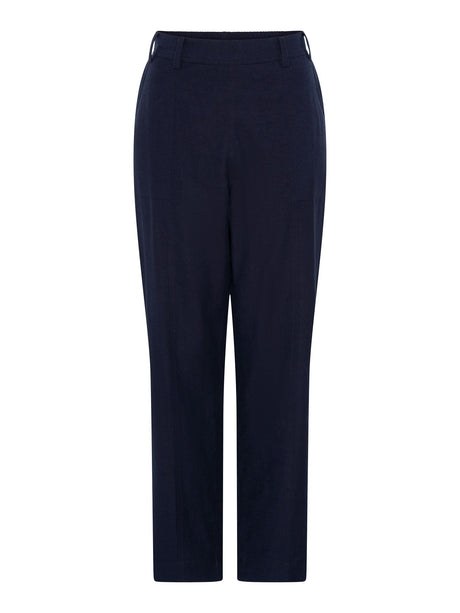 TIGI 10/12 Navy Wide Leg Crop Trouser - T25 - 40E - Old Railway Line Garden Centre