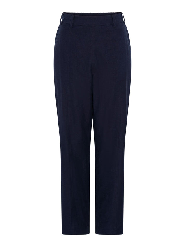 TIGI 10/12 Navy Wide Leg Crop Trouser - T25 - 40E - Old Railway Line Garden Centre