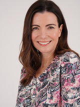 TIGI 10/12 Pink Sunset Leaf Button Dress - T25 - 35E - Old Railway Line Garden Centre