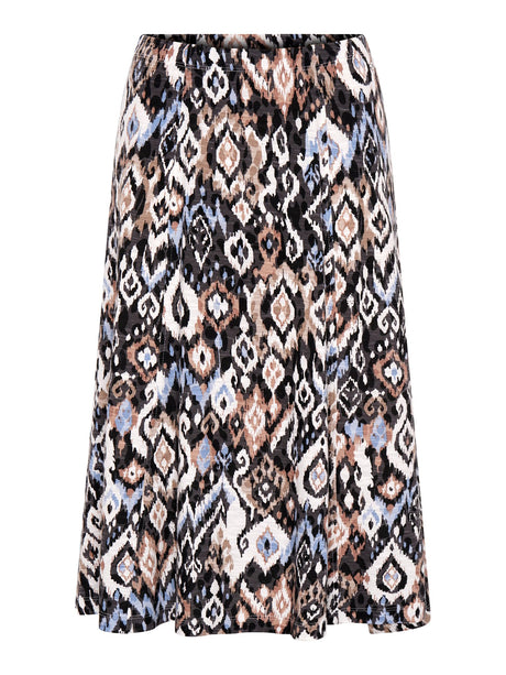 TIGI 10/12 Regular Black All Over Print Tribal Ikat 6 Panel Skirt - T25 - 36DR - Old Railway Line Garden Centre