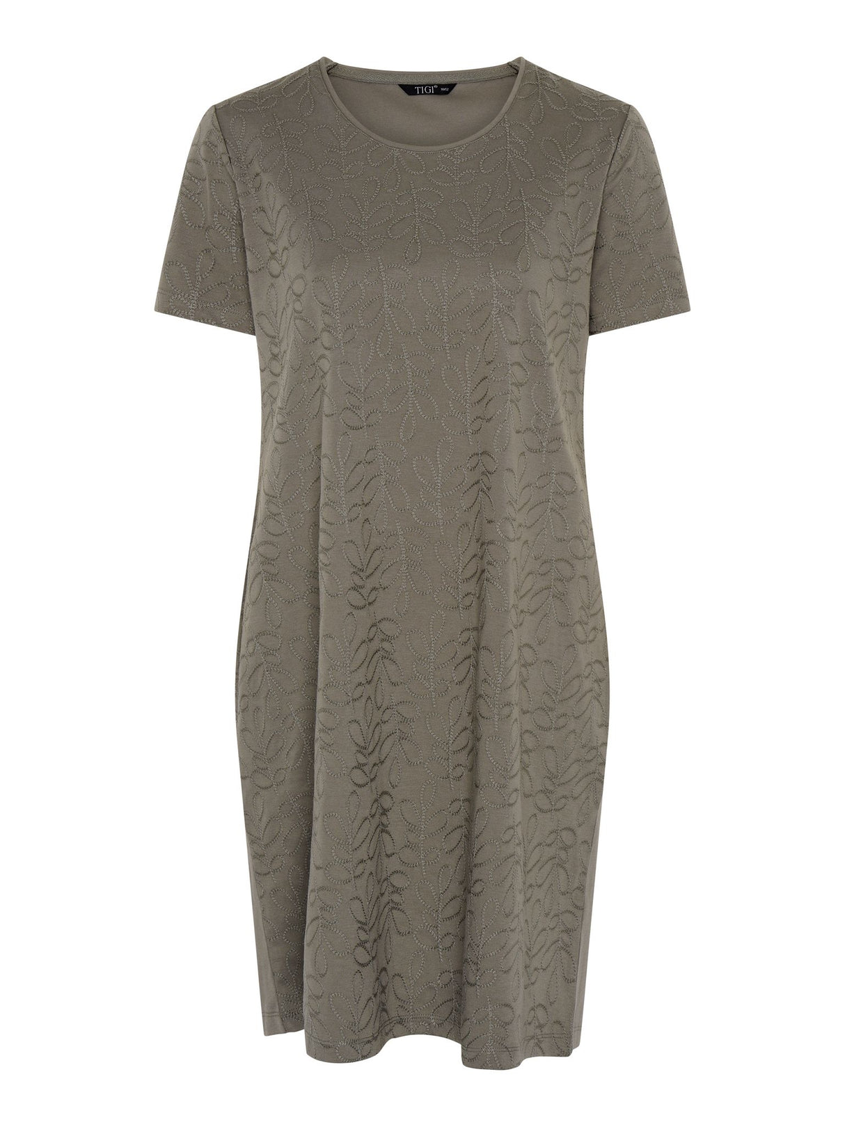 TIGI 10/12 Sage Orla Mod - Eco Leaf Embroidered Dress - T25 - 37E - Old Railway Line Garden Centre