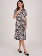 TIGI 10/12 Short Black All Over Print Tribal Ikat 6 Panel Skirt - T25 - 36DS - Old Railway Line Garden Centre