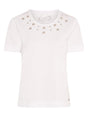 TIGI 10/12 White Eyelet Neck Trim Top - T25 - 42B - Old Railway Line Garden Centre