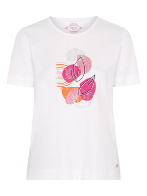 TIGI 10/12 White Modeco Print T-Shirt - T25 - 41D - Old Railway Line Garden Centre