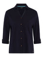 TIGI 14/16 Navy Cotton Modal Shirt - T25 - 39E - Old Railway Line Garden Centre
