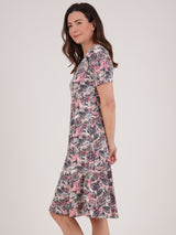 TIGI 14/16 Pink Sunset Leaf Button Dress - T25 - 35E - Old Railway Line Garden Centre