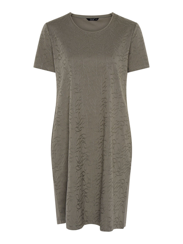 TIGI 14/16 Sage Orla Mod - Eco Leaf Embroidered Dress - T25 - 37E - Old Railway Line Garden Centre