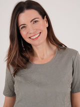 TIGI 14/16 Sage Orla Mod - Eco Leaf Embroidered Dress - T25 - 37E - Old Railway Line Garden Centre