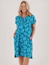 TIGI 14/16 Teal Mod Eco Leaf Dress - T25 - 43E - Old Railway Line Garden Centre