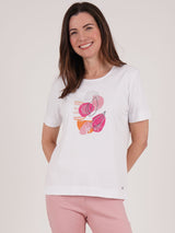 TIGI 14/16 White Modeco Print T-Shirt - T25 - 41D - Old Railway Line Garden Centre