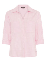 TIGI 18/20 Pink Cotton Micro - check Shirt - T25 - 38A - Old Railway Line Garden Centre