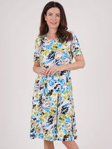 TIGI 22/24 Green Bouquet Floral Print Dress - T25 - 34E - Old Railway Line Garden Centre