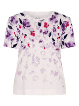 TIGI 22/24 Lilac Cascade Border Print Top - T25 - 32A - Old Railway Line Garden Centre