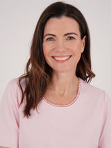 TIGI 22/24 Pink Beaded Neck Trim Top - T25 - 35A - Old Railway Line Garden Centre