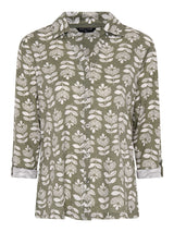 TIGI 22/24 Sage Orla Mod - eco Leaf Print Shirt - T25 - 37D - Old Railway Line Garden Centre