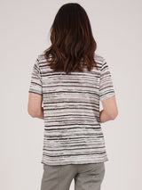 TIGI 22/24 Sage Painterly Stripe Top - T25 - 37B - Old Railway Line Garden Centre