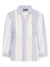 TIGI Blue Textured Stripe Lightweight Shirt - T25 - 46A - Old Railway Line Garden Centre
