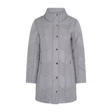 TIGI Chevron Quilted Coat - Grey - Old Railway Line Garden Centre
