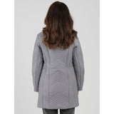 TIGI Chevron Quilted Coat - Grey - Old Railway Line Garden Centre