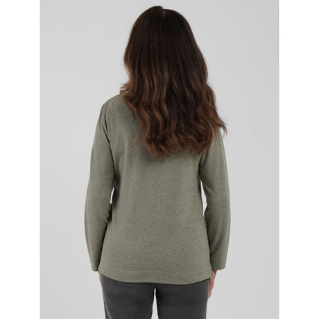 TIGI Drape Knot Neckline Top - Basil Green - Old Railway Line Garden Centre