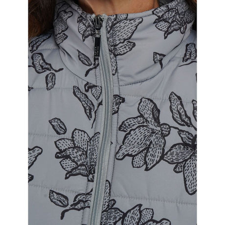 TIGI Floral Padded Gilet - Grey - Old Railway Line Garden Centre
