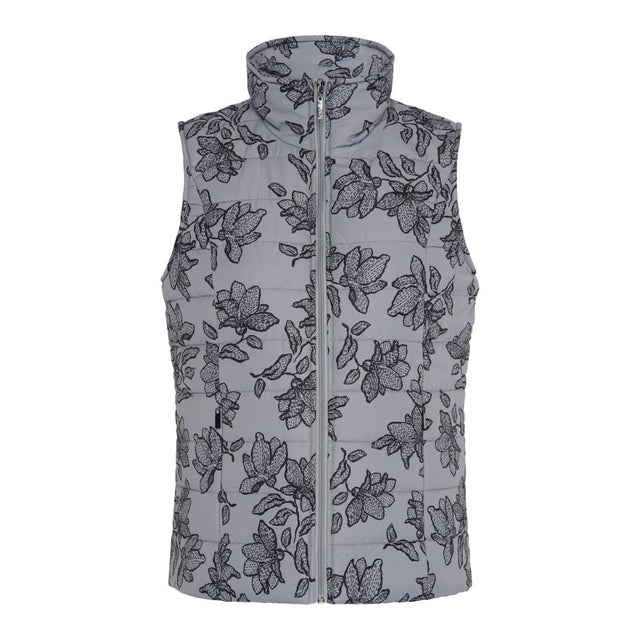 TIGI Floral Padded Gilet - Grey - Old Railway Line Garden Centre