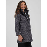 TIGI Floral Print Coat - Charcoal - Old Railway Line Garden Centre
