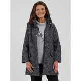 TIGI Floral Print Coat - Charcoal - Old Railway Line Garden Centre