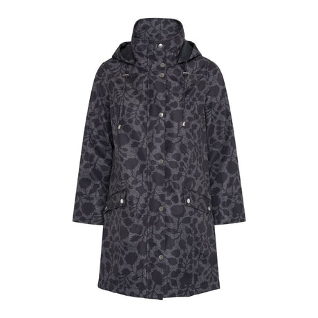 TIGI Floral Print Coat - Charcoal - Old Railway Line Garden Centre