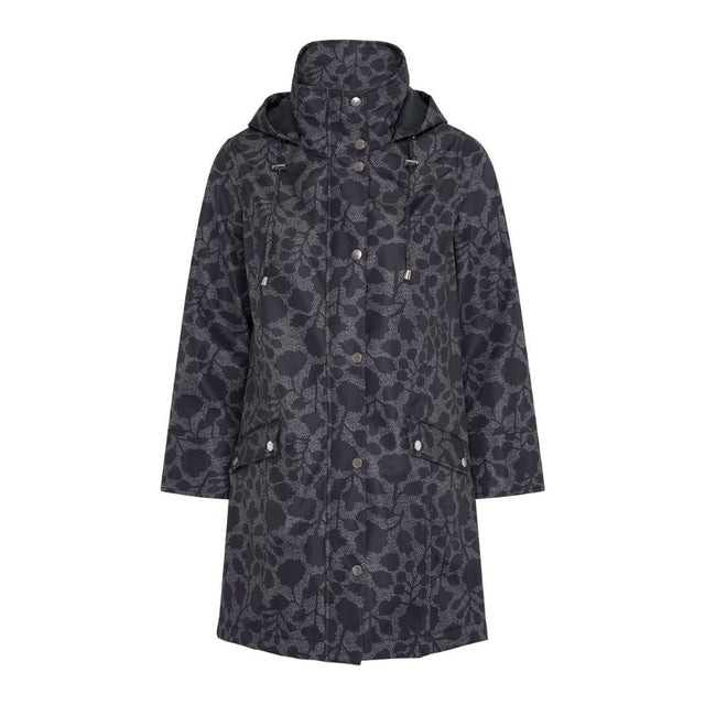 TIGI Floral Print Coat - Charcoal - Old Railway Line Garden Centre