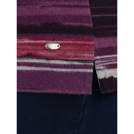 TIGI Painted Stripe Soft Square Neck Top - Pink - Old Railway Line Garden Centre