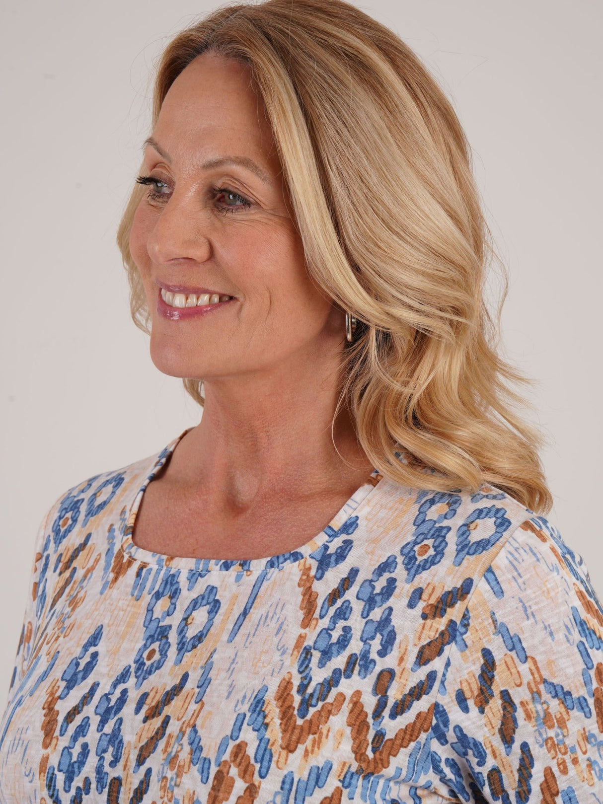 TIGI Sunset Cloud Ikat Print Top - T25 - 44C - Old Railway Line Garden Centre